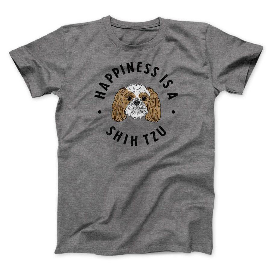 Happiness Is A Shih Tzu Men/Unisex T-Shirt