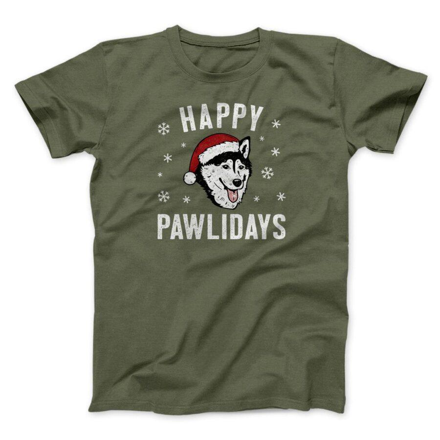 Happy Pawlidays Men/Unisex T-Shirt