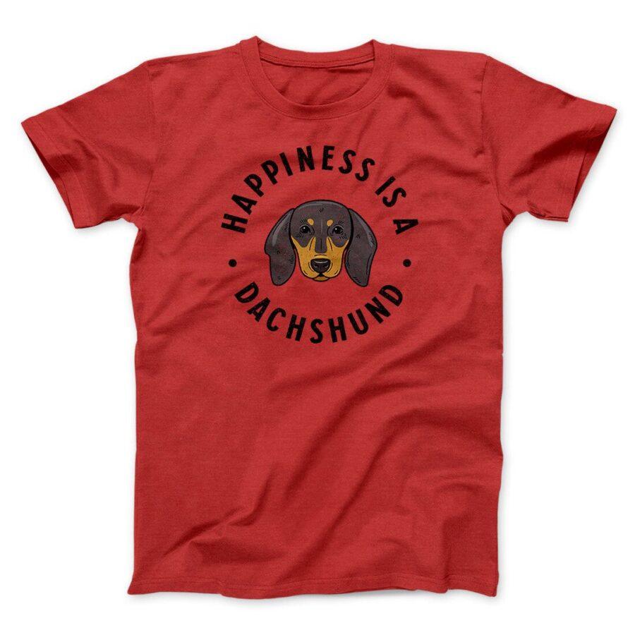 Happiness Is A Dachshund Men/Unisex T-Shirt